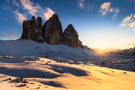 Sunset at the Three Peaks by Daniela Beyer