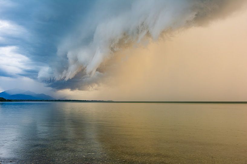 Storm at Lake Chiemsee by Martin Wasilewski