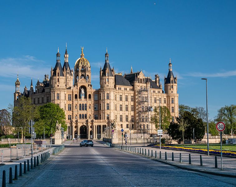 Kasteel Schwerin in Mecklenburg-Vorpommern van Animaflora PicsStock