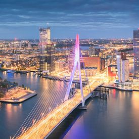 Unieke Panorama Rotterdam Skyline - Zalmhaventoren van Vincent Fennis