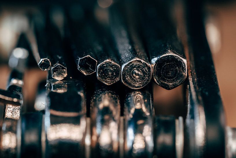 Allen wrench - tools up close by Nathan Okkerse