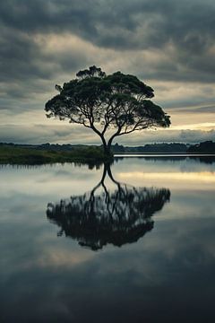 Baumspiegelung im See