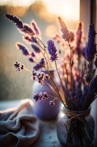 Lavender And Sunset