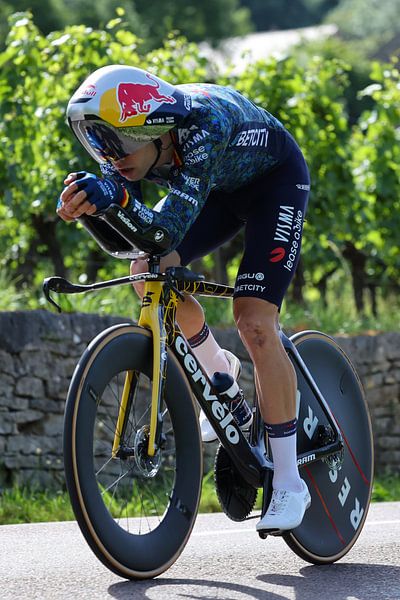 wout van Aert time trial tour 2024 by FreddyFinn