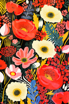 Fleurs colorées II