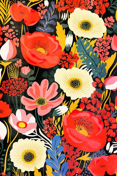 Colourful flowers II by Whale & Sons