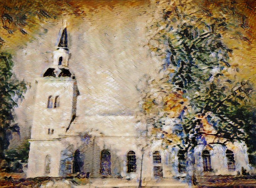 Kirche in Laxsjö, Schweden von Torfinn Johannessen