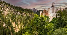 Pöllat Gorge with Neuschwanstein Castle by Gerwin Schadl