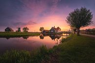 Zonsopkomst Boerderij Zaanse Schans von Dick van Duijn Miniaturansicht