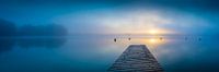 Sunrise at the lake by Martin Wasilewski thumbnail