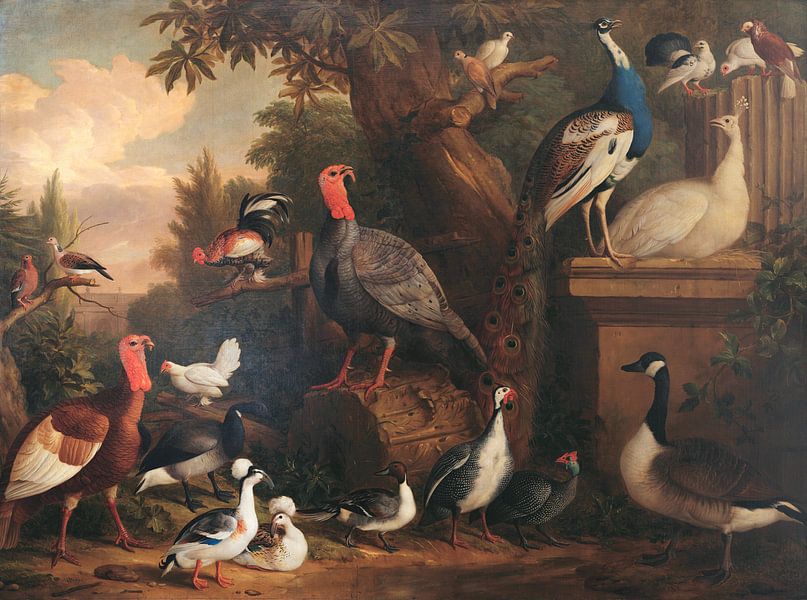 Vögel in einer Landschaft, Jakob Bogdani von Meisterhafte Meister