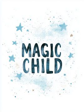 Magisch kind (Blauw) van Treechild