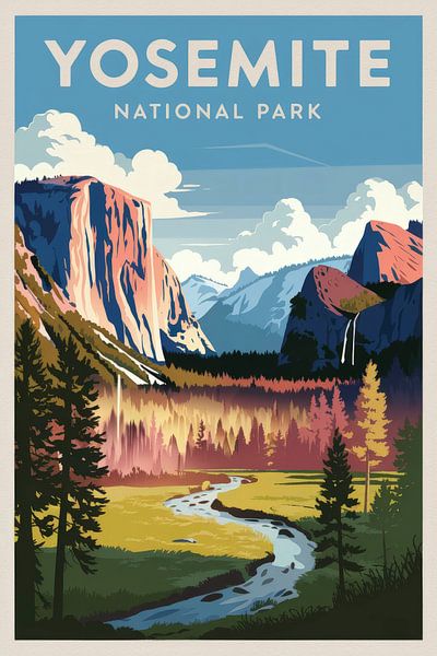 Yosemite National Park by Poster Art Shop
