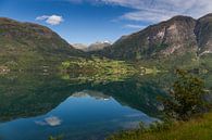 Reflecties aan het water, Noorwegen van Adelheid Smitt thumbnail