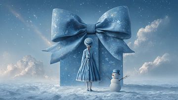 Mädchen für das Geschenk