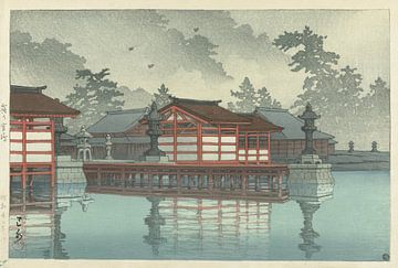 Miyajima im Nebel, Hasui Kawase