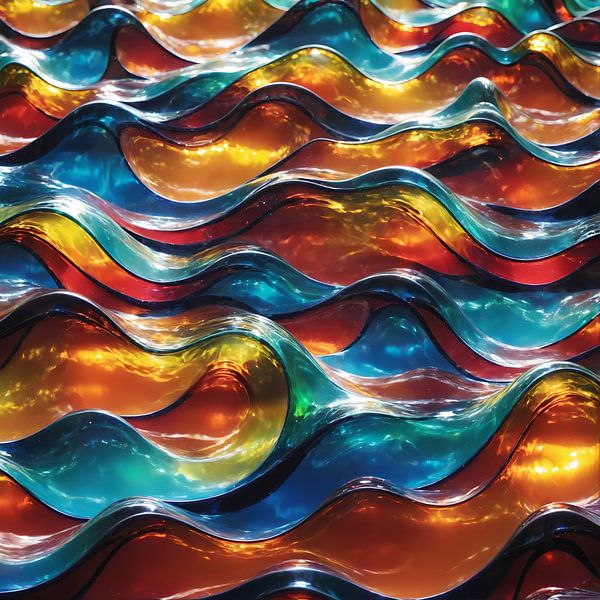 Glass W one by VriesWol WallArt