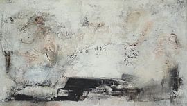 Black and White - Abstrakte Komposition 10.029 von Petra Lorch