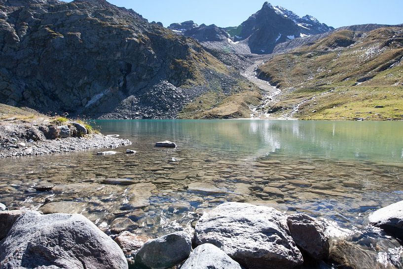 lake high in the mountains by Paul Veenstra