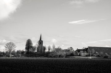 Kerk op de wierde van Eenum. van Bo Scheeringa Photography