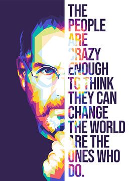 Citaat van Steve Jobs van Loxxey Artworks