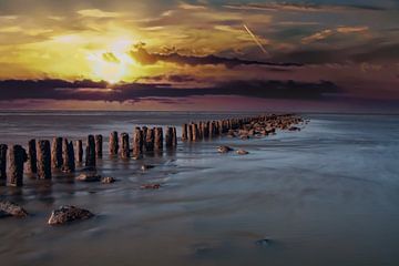 Waddenzee bij Moddergat van Gert Hilbink