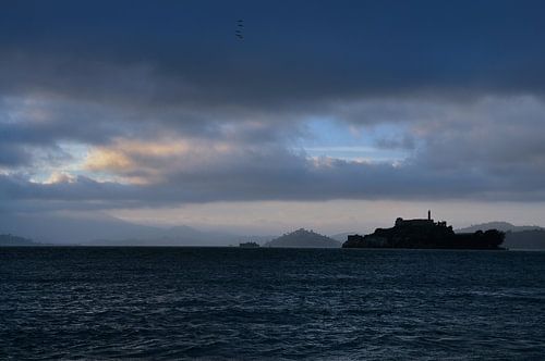 Alcatraz in het donker