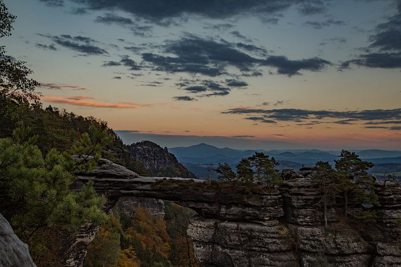 Stunde der Stille – Das Prebischtor im letzten Licht von Fototante