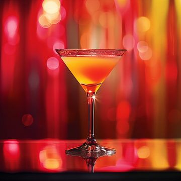 Luxe cocktail oranje van TheXclusive Art