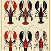 Impression graphique « Homards » sur Lauren Wilde