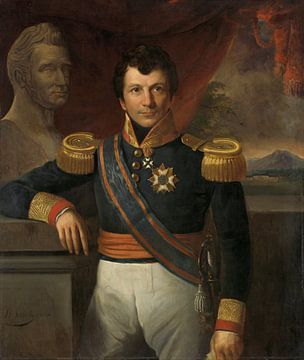 Portret van Johannes, Graaf van den Bosch, Raden Saleh