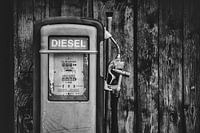Oude benzine pomp