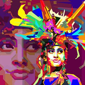 Wonderland Indonesië Pop Art WPAP Illustratie van Artkreator
