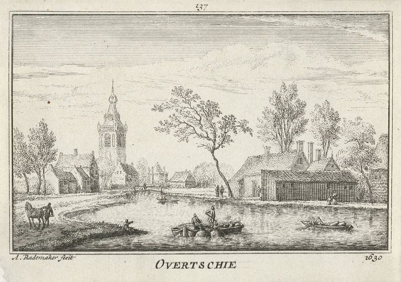 Adolf Carel Nunnink, Blick auf das Zwanenburgwal, 1847 - 1865 von Atelier Liesjes