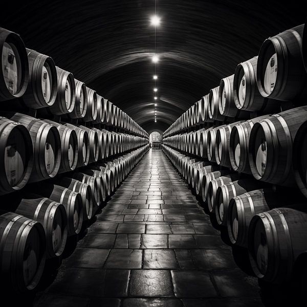 Fûts de whisky noir et blanc par TheXclusive Art