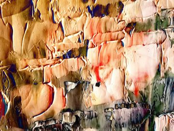 Abstract in aardse kleuren van Maurice Dawson