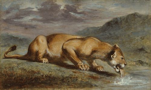 Lionne blessée - Pierre Andrieu