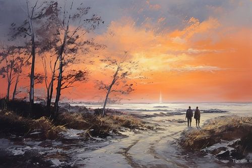 Landschaft Monet-Stil | Malerei Ansicht