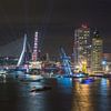 Feu d'artifice Journées mondiales Port 2016 à Rotterdam sur MS Fotografie | Marc van der Stelt