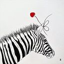 HeartFlow Zebra par Helma van der Zwan Aperçu