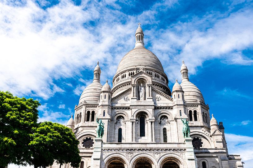 Facade Sacre Coeur Landmark Paris France by Dieter Walther