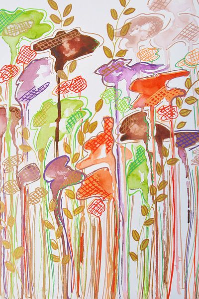 Abstrakte Blüte von Bianca ter Riet