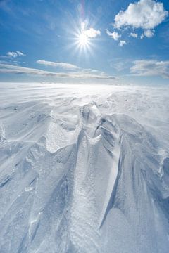 Eisformen auf dem Hochplateau in Schweden von Leo Schindzielorz