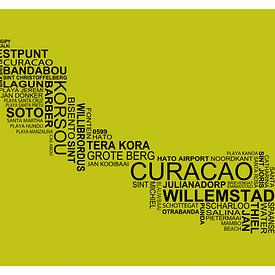 Kaart van Curacao
