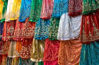 Colorful dresses  in a shop van Jeroen Kleiberg thumbnail