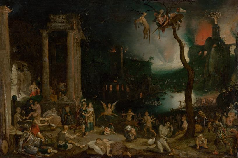 Aneas and the Cumaean Sibyl in the Underworld, Jan Brueghel by Masterful Masters