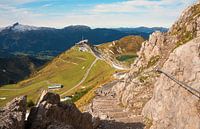 wandelpad Kanzelwand, uitzicht op Riezler Alpsee en top
