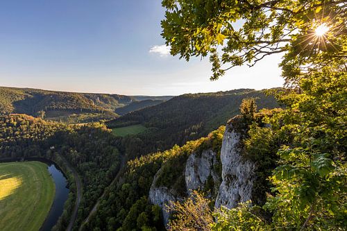 Het dal van de Boven-Donau in het natuurpark van de Boven-Donau