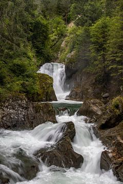 Waterfall in the Groppenstein Gorge by Sander Groenendijk