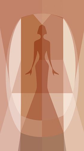 silhouette femme en terra au format vertical étroit